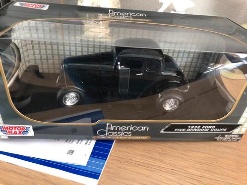MotorMax 1/18 ford five windows coupe uit 1832., Hobby en Vrije tijd, Modelauto's | 1:18, Nieuw, Auto, Overige merken, Ophalen
