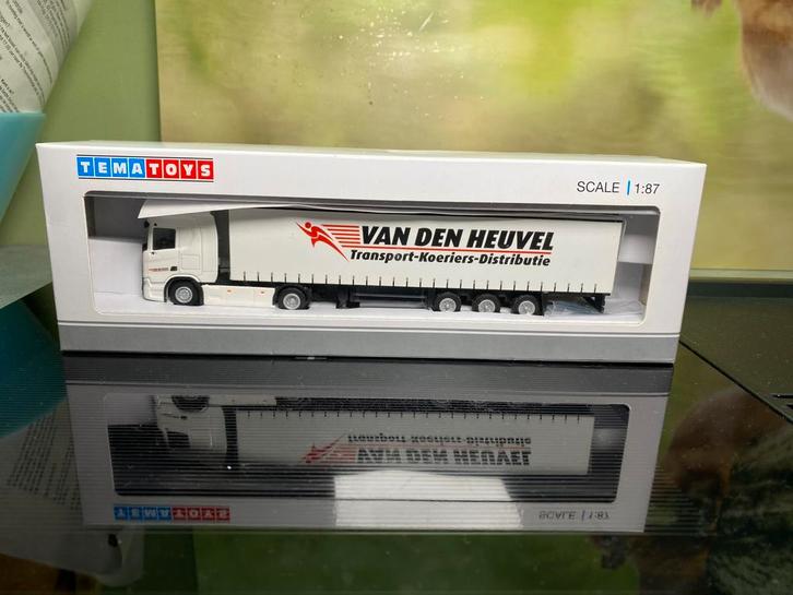 TemaToys Scania R (Van Den Heuvel), Hobby en Vrije tijd, Modelauto's | 1:87, Zo goed als nieuw, Ophalen of Verzenden