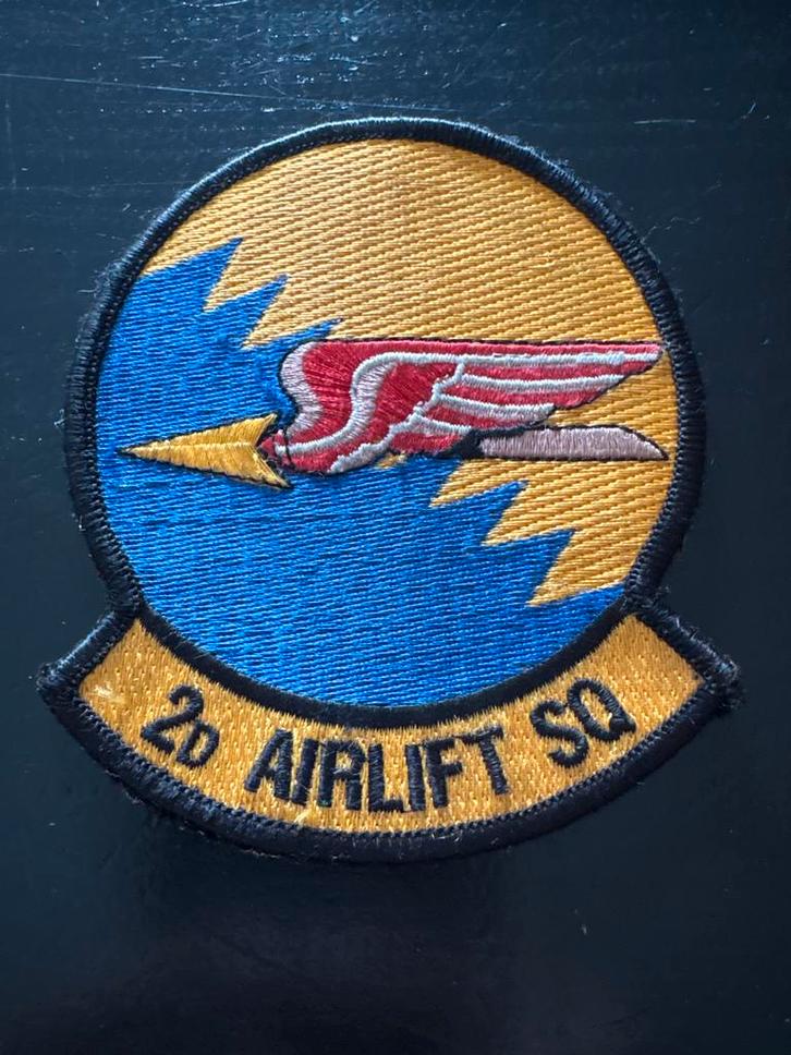 2d Airlift Squadron Embleem, Verzamelen, Militaria | Algemeen, Luchtmacht, Embleem of Badge, Amerika, Ophalen