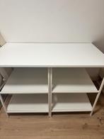 2 witte metalen stellingkasten van IKEA met Lillträsk blad, Huis en Inrichting, Kasten | Stellingkasten, Ophalen, Gebruikt