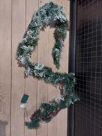 Kerstslinger - groen met sneeuw - kunststof - 270 cm, Ophalen of Verzenden, Zo goed als nieuw