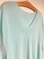 Made in Italy blauwe dungebreide trui spencer top maat L, Kleding | Dames, Maat 38/40 (M), Made in Italy, Blauw, Ophalen of Verzenden