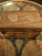 Houten Kaartenhouder met Messing Ace Design, Een of twee spelers, Ophalen of Verzenden, Nieuw, Aheli
