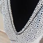 Camaïeu (Celio),nieuw,maat 42/44,wit,zwart,print,A-lijn,chic, Verzenden, Wit, Maat 42/44 (L), Camieu