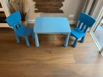 Kinder tafel en stoel blauw Mammut, Ophalen, Zo goed als nieuw
