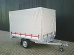 Nieuwe enkelasser plateauwagen met huif. 260x150x150 cm, Auto diversen, Aanhangers en Bagagewagens, Niet ingevuld, Nieuw, Niet ingevuld