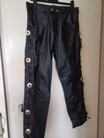 Berto Lucci Leren Broek Western Stijl, Kleding | Heren, Zwart, Berto Lucci, Overige maten, Ophalen of Verzenden