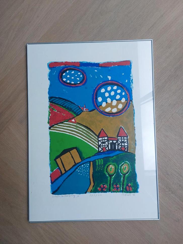 Briels Zeefdruk: Winter & Lente in Limburg, Antiek en Kunst, Kunst | Etsen en Gravures, Ophalen