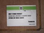 Yamaha garantie- en onderhoudsboekje 1975, Fietsen en Brommers, Handleidingen en Instructieboekjes, Ophalen of Verzenden