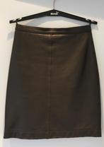 Rok leder donkerbruin, small, Kleding | Dames, Rokken, Bruin, Leder, Ophalen of Verzenden, Zo goed als nieuw