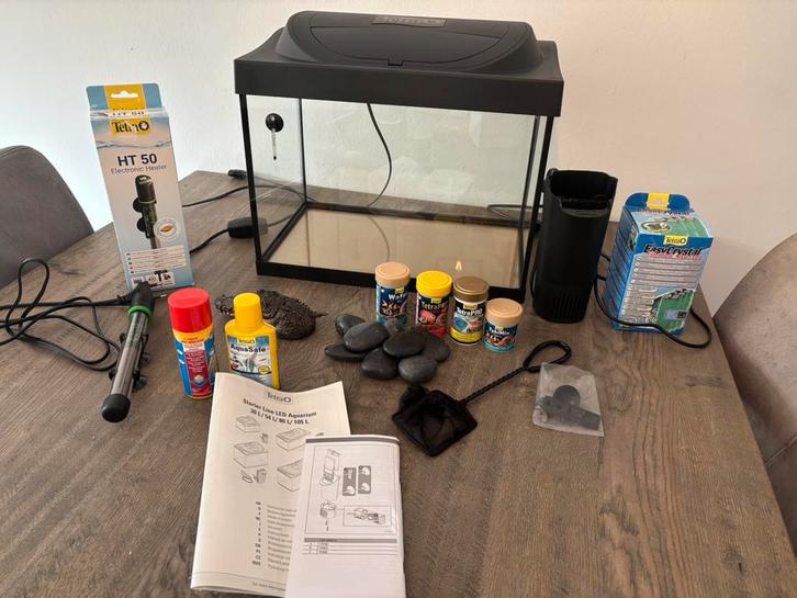Tetra aquarium starter set 30L compleet, Dieren en Toebehoren, Vissen | Aquaria en Toebehoren, Gebruikt, Leeg aquarium, Ophalen