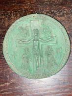 Religie Plaquette Kruis Christus met Apostelen, Antiek en Kunst, Ophalen of Verzenden