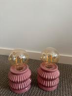 Twee roze lampjes, Ophalen of Verzenden, Zo goed als nieuw, Kunststof, Minder dan 100 cm