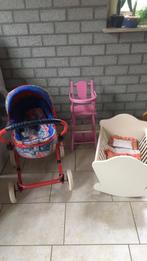Poppenwagen zekiwa,poppenstoeltje,poppenbedje, Ophalen, Gebruikt, Babypop