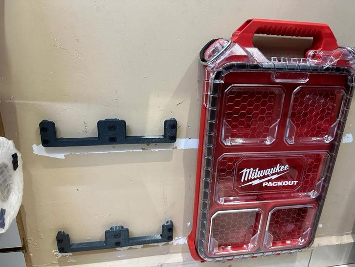 Milwaukee packout muur beugel houder, Doe-het-zelf en Verbouw, Gereedschapskisten, Nieuw, Ophalen of Verzenden
