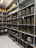 Natuursteen bloempotten en urnen in alle kleuren en maten, Tuin en Terras, Bloempotten, Steen, Tuin, Zo goed als nieuw, Minder dan 40 cm