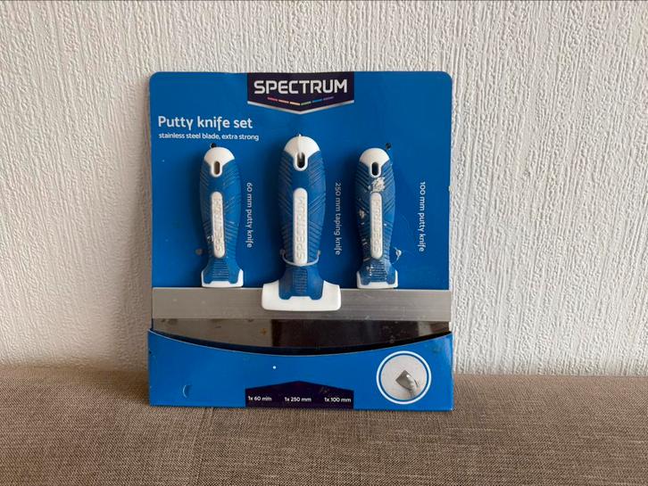 Spectrum plamuurmes set – 3-delig, Doe-het-zelf en Verbouw, Schildersmaterialen, Zo goed als nieuw, Overige typen, Ophalen