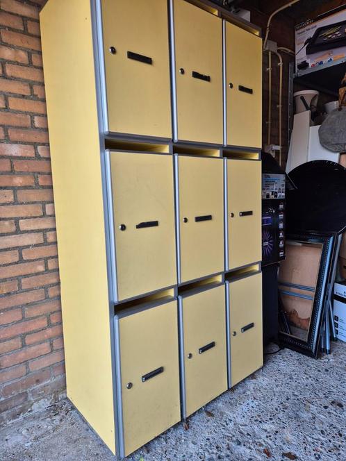 Vintage Lockerkast - 9 Deuren, Huis en Inrichting, Kasten | Lockerkasten, Gebruikt, Ophalen