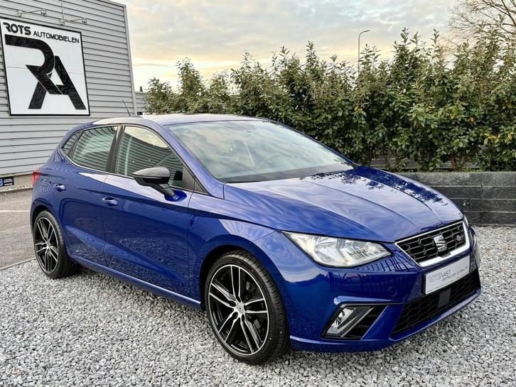 SEAT Ibiza 1.0 TSI FR M2019 Carplay Blauw Metallic, Auto's, Seat, Bedrijf, Te koop, Ibiza, ABS, Airbags, Airconditioning, Alarm