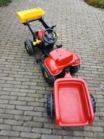 Rolly Toys Trap Trekker met Voorlader & Aanhanger, Ophalen, Zo goed als nieuw, Trapvoertuig