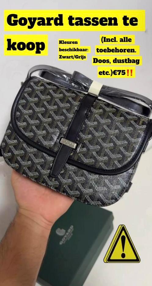 Goyard tas, Sieraden, Tassen en Uiterlijk, Tassen | Schoudertassen, Nieuw, Overige merken, Zwart, Leer, Ophalen