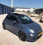 Fiat 500C 0.9 85pk Turbo Twinair 2014 Blauw, Auto's, Cabriolet, Handgeschakeld, Particulier, 30 €/maand