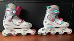 inline skates verstelbaar mt 38 t/m 41 + helm + beschermers, Overige merken, Verstelbaar, Inline skates 4 wielen, Zo goed als nieuw