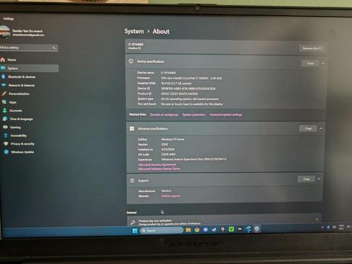 Erazer Defender p50, Computers en Software, Windows Laptops, Zo goed als nieuw, 17 inch of meer, SSD, 4 Ghz of meer, 16 GB, Qwerty