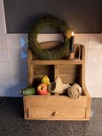 Houten gruttersbak,keuken,landelijk,sober,vtwonen, Huis en Inrichting, Ophalen of Verzenden, Zo goed als nieuw, X, X
