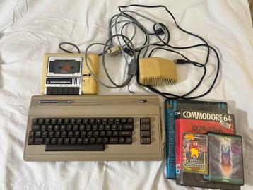 Commodore 64 + Commodore datasette beschikbaar voor biedingen