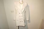 Pinko witte jurk blazer look koort knopen nieuw recent IT 46, Nieuw, Pinko, Maat 38/40 (M), Wit