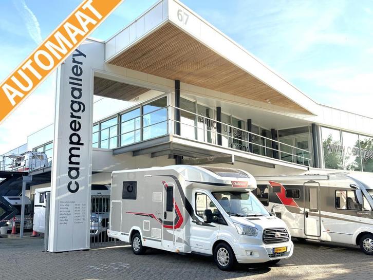 Challenger Graphite 288 AUTOMAAT QUEENSBED + HEFBED CAMPER, Caravans en Kamperen, Campers, Bedrijf, tot en met 4, Half-integraal