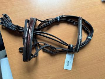 Nieuw! Donkerbruin Croco hoofdstel Horka maat Cob beschikbaar voor biedingen