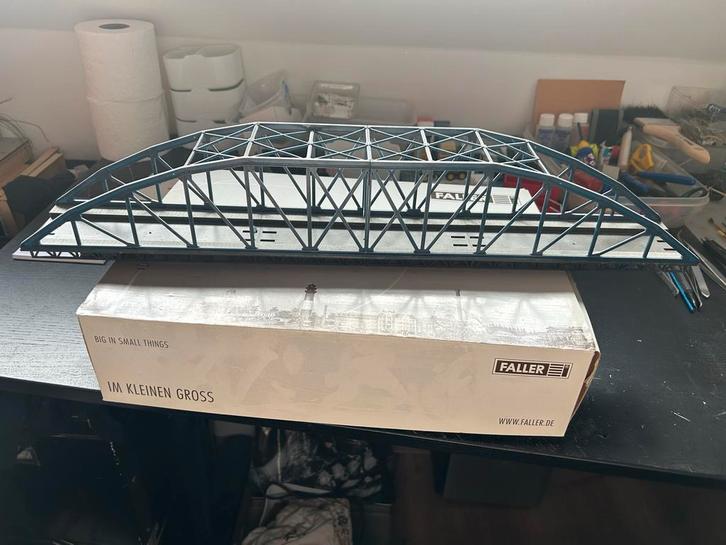 Modelspoor Brug HO - Treinbaan Accessoire, Hobby en Vrije tijd, Modeltreinen | H0, Gebruikt, Brug, Tunnel of Gebouw, Gelijkstroom of Wisselstroom