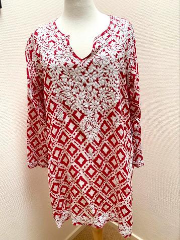 Ibiza kaftan Aurobelle L rood