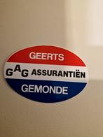5580 Sticker Geerts GAG Assurantiën Gemonde, Ophalen of Verzenden, Zo goed als nieuw
