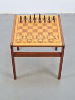 Vintage bijzettafel schaakbord schaakspel ‘70 handmade, N, N, Een of twee spelers, Ophalen of Verzenden