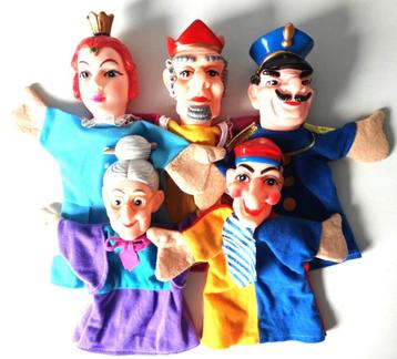 5 Simba poppenkastpoppen / handpoppen. beschikbaar voor biedingen