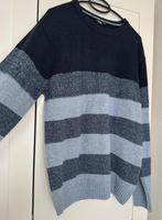 Mxo menswear gebreide sweater wollen trui blauw met strepen, Ophalen of Verzenden, Zo goed als nieuw, Maat 46 (S) of kleiner, Blauw