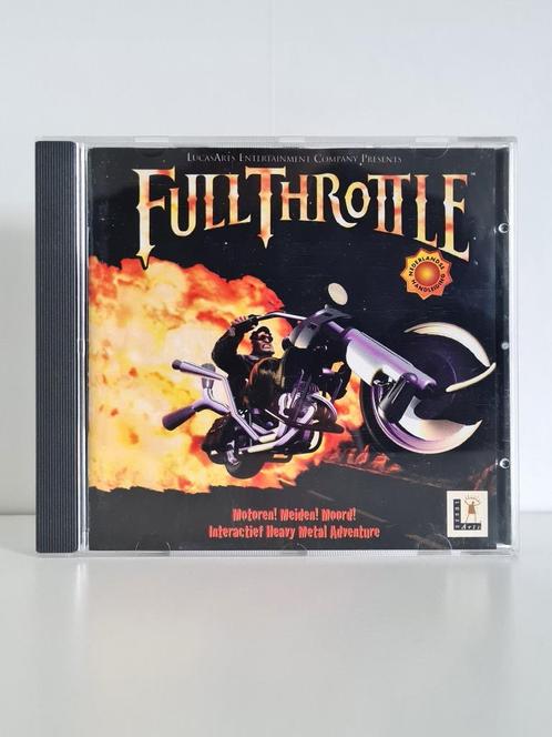 Full Throttle - PC cdrom, Spelcomputers en Games, Games | Pc, Zo goed als nieuw, Avontuur en Actie, 1 speler, Vanaf 16 jaar, Ophalen of Verzenden
