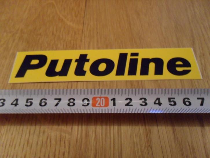 sticker Putoline, Verzamelen, Stickers, Zo goed als nieuw, Bedrijf of Vereniging, Ophalen