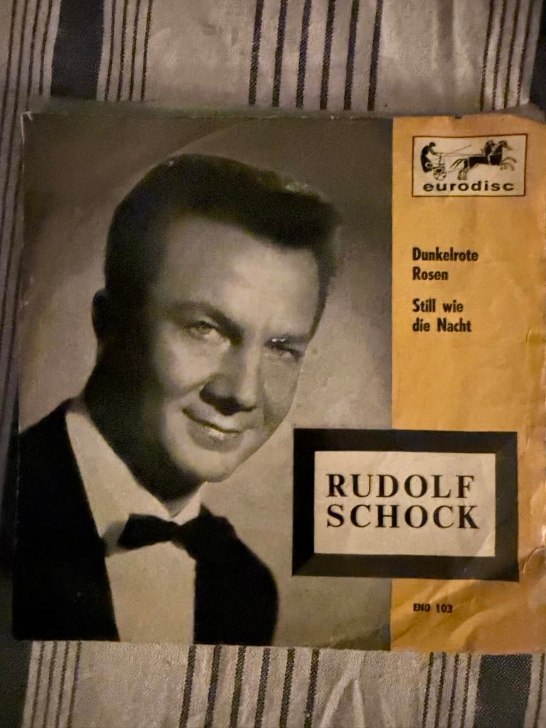 Rudolf Schock - Donkerrode Rozen Single, 7 inch, Single, Ophalen of Verzenden, Zo goed als nieuw