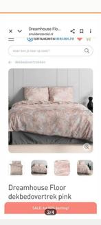 Lits-jumeaux dekbedhoes katoensatijn lichtroze 240, Ophalen of Verzenden, Zo goed als nieuw, Tweepersoons, Dekbedovertrek