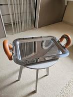 Mooi dienblad, RVS met prachtig handvat, Huis en Inrichting, Woonaccessoires | Dienbladen, Ophalen, Zo goed als nieuw, Overige materialen