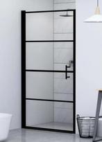 AANBIEDING | Douchedeur 91 x 195 cm gehard glas zwart! GRTS, Verzenden, Nieuw, Zwart