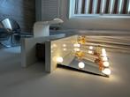 Make-up spiegel Met stoel en planken, Huis en Inrichting, Tafels | Kaptafels, Ophalen, Zo goed als nieuw, 50 tot 100 cm, Minder dan 100 cm