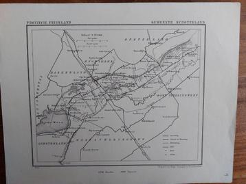 19 / Schoterland Heerenveen Tjeukemeer Litho J. Kuyper 1867 beschikbaar voor biedingen