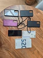 Samsung s20 FE 5G + screen protector en 4 hoesjes, Ophalen, Galaxy S20, Blauw, Zo goed als nieuw