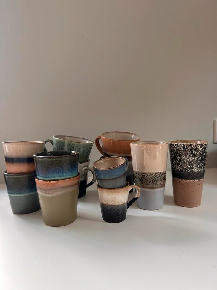 HK Living Servies Set - Kopjes, Huis en Inrichting, Keuken | Servies, Zo goed als nieuw, Kop(pen) en/of Schotel(s), Overige stijlen