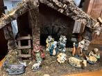 Kerststal met figuren, Antiek en Kunst, Ophalen of Verzenden